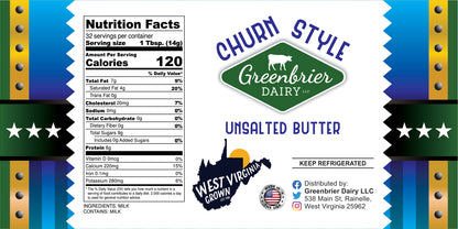Unsalted Churn Style Butter