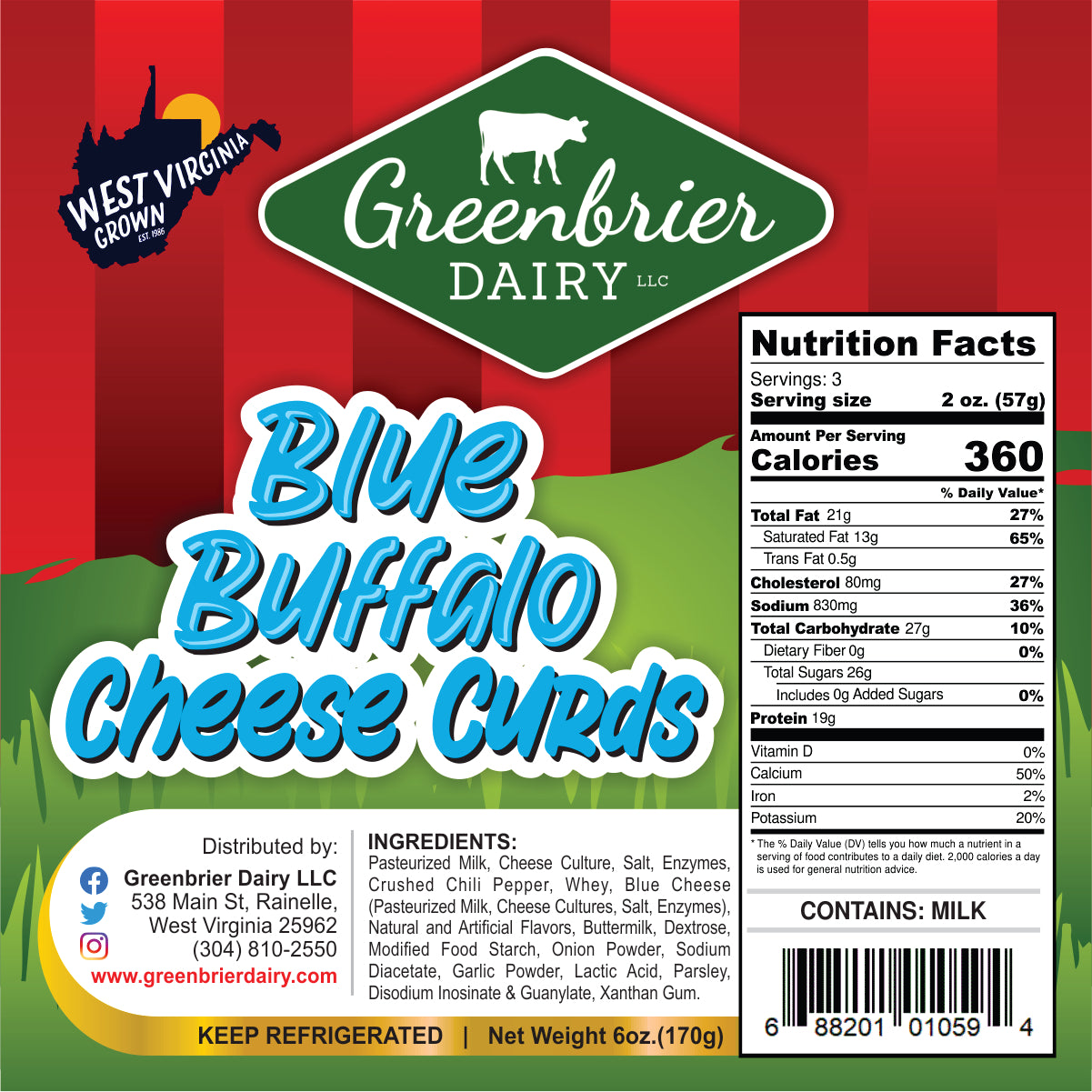 Blue Buffalo Cheese Curds