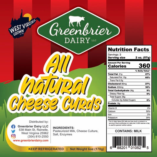 All Natural Cheese Curds